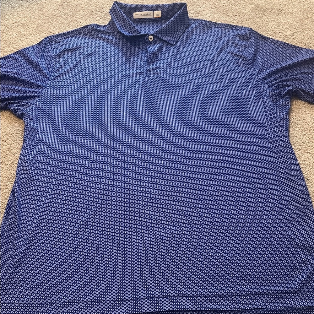 Mens Peter Millar Featherweight Starmount Performance Polo UPF size L